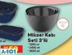 MİKSER KABI SETİ 3'LÜ MİKSER KABI SETİ 3'LÜ